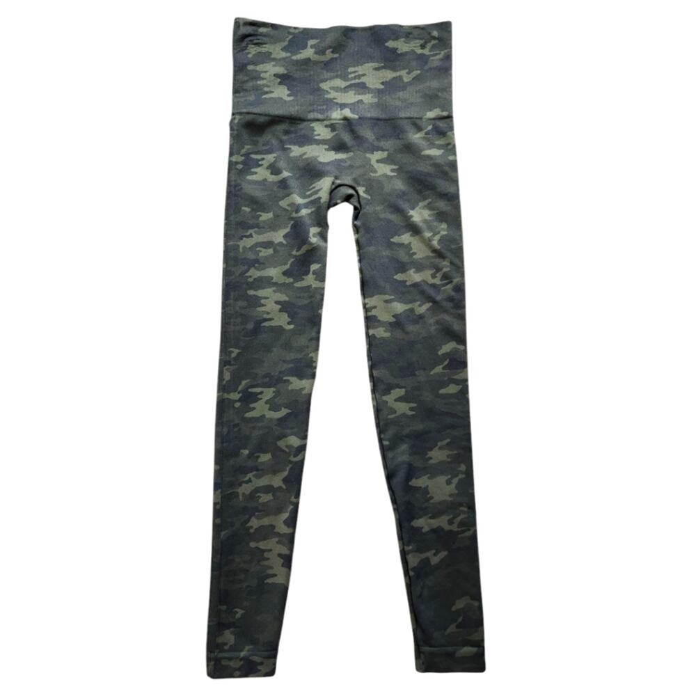 Spanx leggings green camo size S